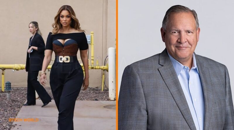 Tyra Banks and Greg Hayes